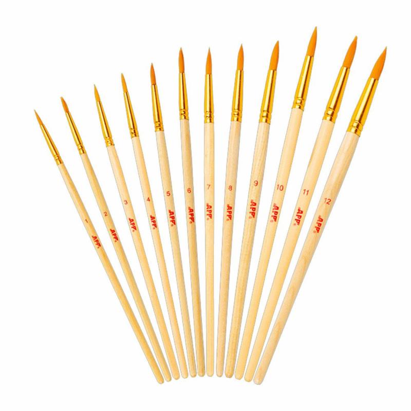 APP Liner Brush - zestaw okrągłych pędzli wyprawkowych 12szt. | Sklep online Galonoleje.pl