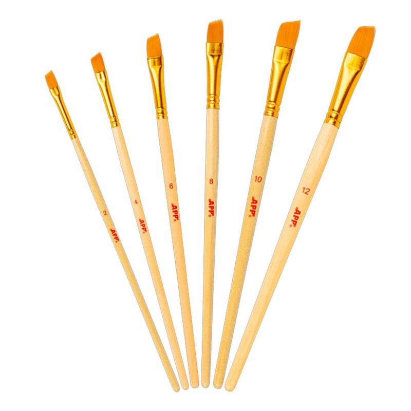 APP Angle Brush - zestaw skośnych pędzli wyprawkowych 6szt. | Sklep online Galonoleje.pl