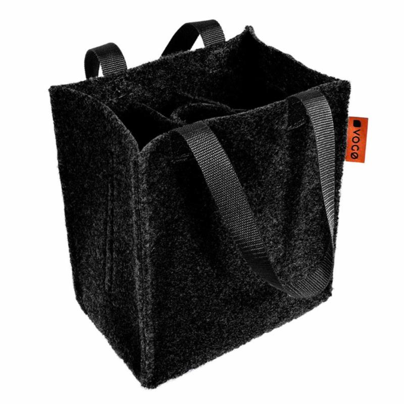 VOGO Torba na 6 butelek – Organizer Welur Premium Czarny (Wyjmowana przegroda) | Sklep online Galonoleje.pl