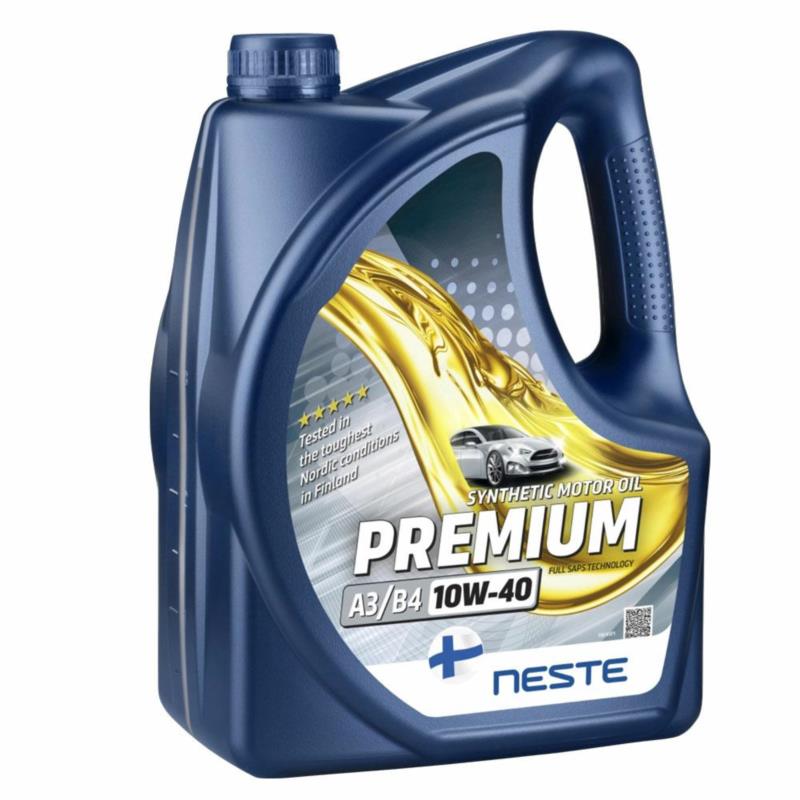 NESTE Premium A3/B4 10W40 4L – Syntetyczny olej silnikowy API SN | Sklep online Galonoleje.pl