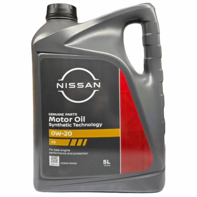 NISSAN Olej silnikowy 0W-20 C5 5L – Oryginalny do benzyny i diesla | Sklep online Galonoleje.pl