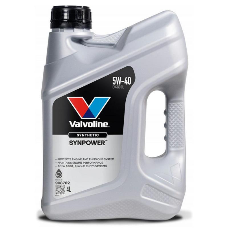 VALVOLINE Synpower 5w40 4L - syntetyczny olej silnikowy | Sklep online Galonoleje.pl