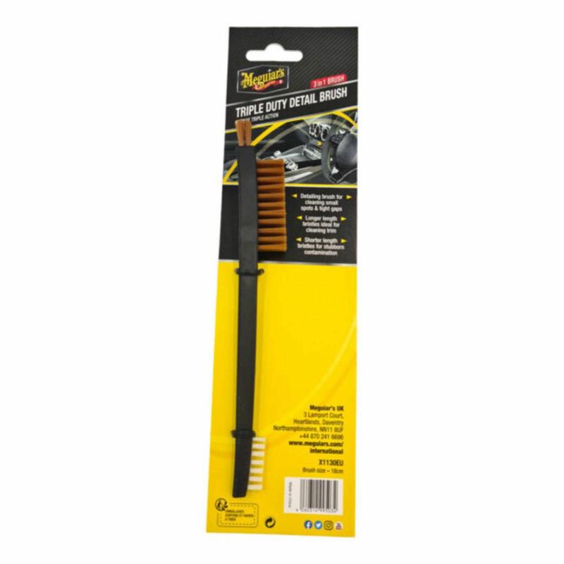 MEGUIARS Triple Duty Detail Brush – Szczoteczka detailingowa 3w1 | Sklep online Galonoleje.pl