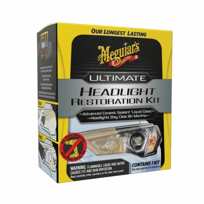 MEGUIARS Ultimate Headlight Restoration Kit – Zestaw do renowacji reflektorów (Ceramiczny) | Sklep online Galonoleje.pl