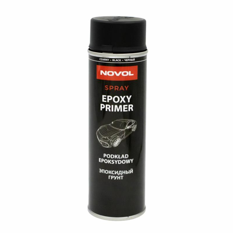 NOVOL Epoxy Primer Spray 500ml – Podkład epoksydowy Czarny (Antykorozyjny) | Sklep online Galonoleje.pl