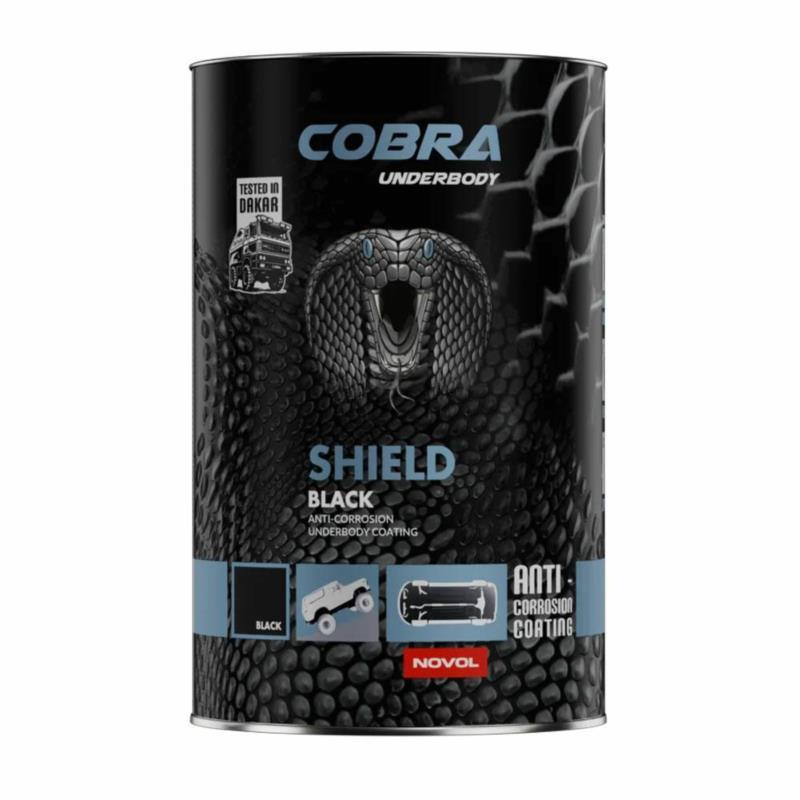 NOVOL Cobra Underbody Shield Black 1L + Utwardzacz – Epoksyd do podwozia | Sklep online Galonoleje.pl