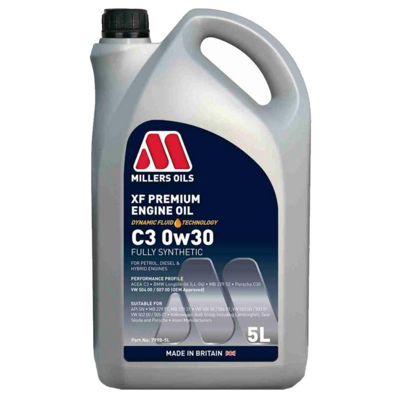 MILLERS OILS XF Premium C3 0w30 5L - syntetyczny olej silnikowy | Sklep online Galonoleje.pl