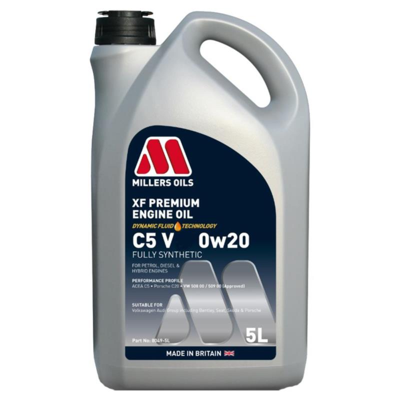 MILLERS OILS XF Premium C5 VW 0w20 5L - syntetyczny olej silnikowy | Sklep online Galonoleje.pl