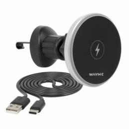 WAYME Aluminiowy Uchwyt Magnetyczny 15W do Kratki + Kabel USB-C | Sklep online Galonoleje.pl
