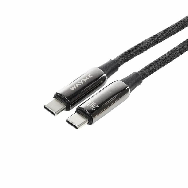 WAYME Kabel USB-C do USB-C 240W PD 3.1 – Oplot Mikrofibra 1m | Sklep online Galonoleje.pl