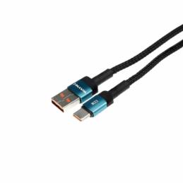 WAYME Kabel USB do USB-C 100W (6A) – Turkusowy Oplot Mikrofibra 1m | Sklep online Galonoleje.pl