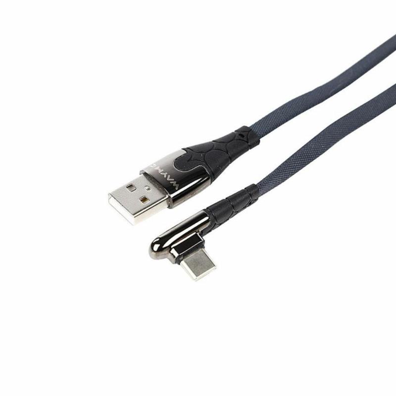 WAYME Kabel USB do USB-C Kątowy 90° 30W – Oplot Mikrofibra 1m | Sklep online Galonoleje.pl