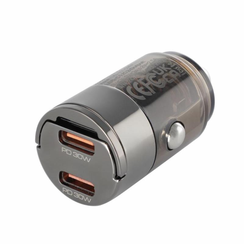 WAYME Ładowarka Samochodowa Nano 2x USB-C PD 30W – Z Pierścieniem | Sklep online Galonoleje.pl