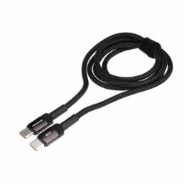 WAYME Kabel USB-C do USB-C 100W (6A) – Fioletowy Oplot Mikrofibra 1m | Sklep online Galonoleje.pl