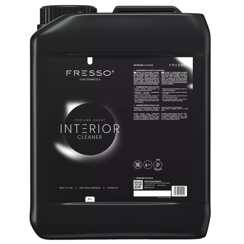 Fresso Interior Cleaner 5L – uniwersalny płyn do czyszczenia wnętrz | Sklep online Galonoleje.pl