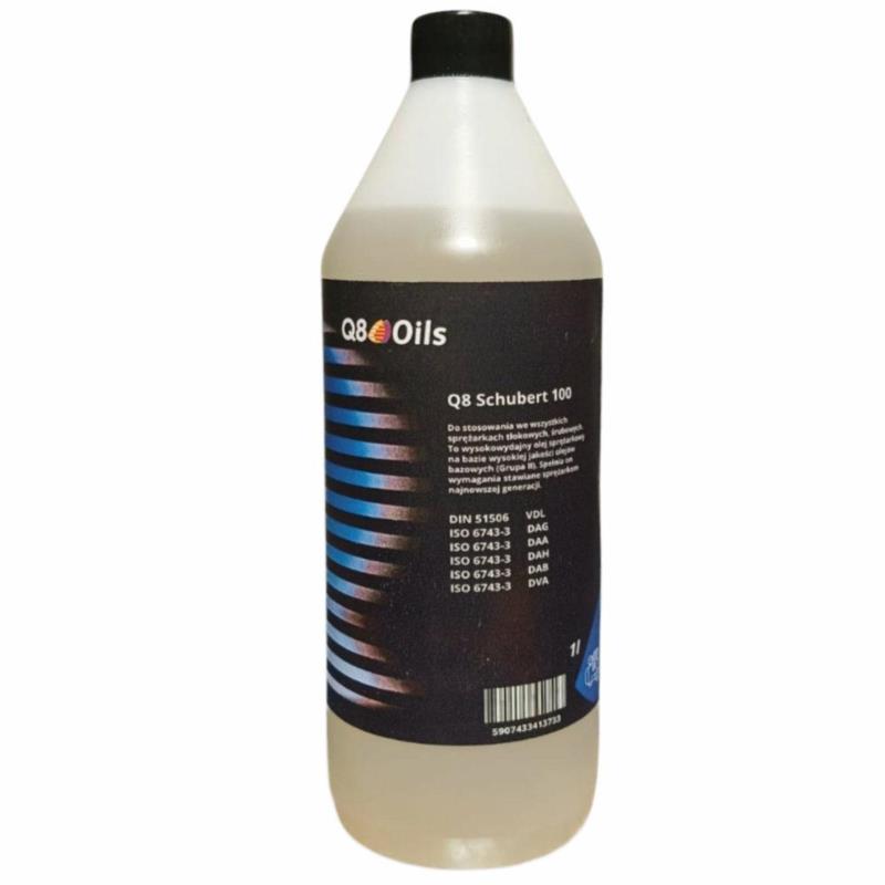 Q8 Schubert 100 VDL Olej Sprężarkowy 1L – Do Kompresorów Tłokowych | Sklep online Galonoleje.pl