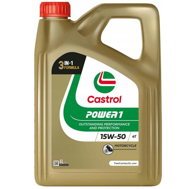 CASTROL Power 1 4T 15w50 4L - półsyntetyczny olej motocyklowy | Sklep online Galonoleje.pl
