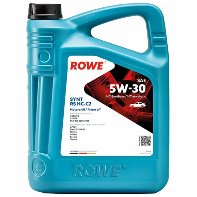 ROWE HIGHTEC SYNT RS HC-C2 5W-30 4L – Olej do DPF (PSA, Toyota, Honda) | Sklep online Galonoleje.pl