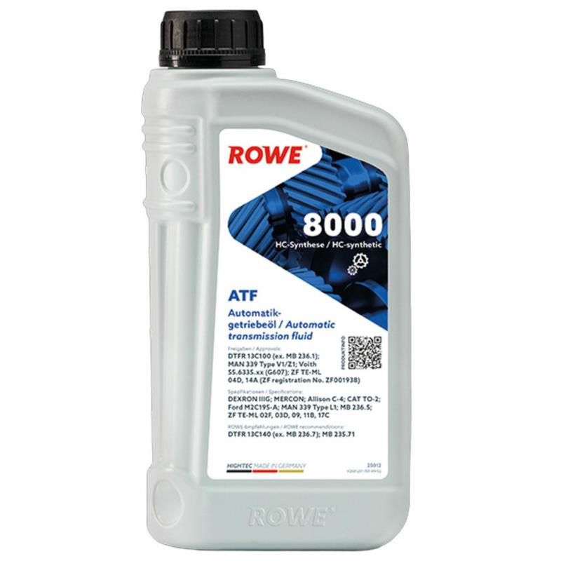 ROWE HIGHTEC ATF 8000 1L – Olej Dexron IIIG, ZF TE-ML 14A, MAN (Czerwony) | Sklep online Galonoleje.pl