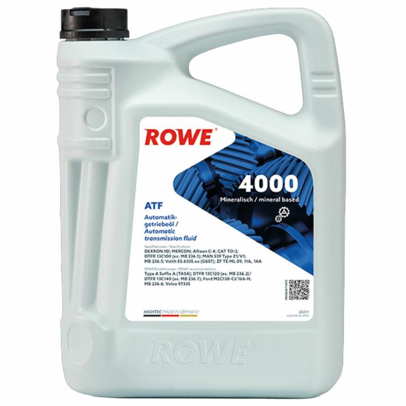 ROWE HIGHTEC ATF 4000 5L – Mineralny Olej Dexron IID Mercon (Czerwony) | Sklep online Galonoleje.pl