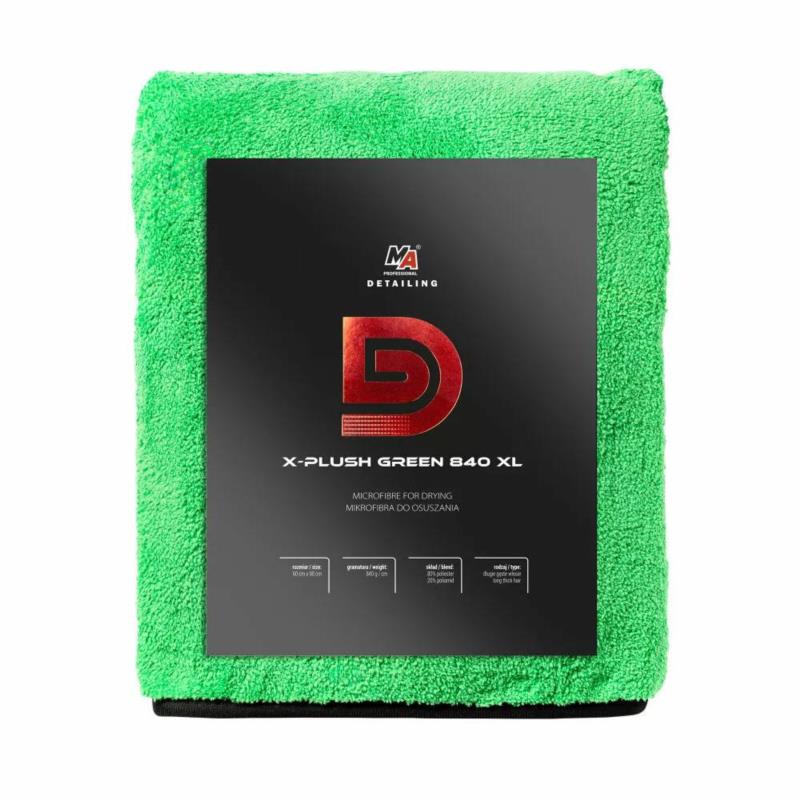 MOJE AUTO X-PLUSH ROYAL GREEN 60x90 – mikrofibra do osuszania 840gsm | Sklep online Galonoleje.pl