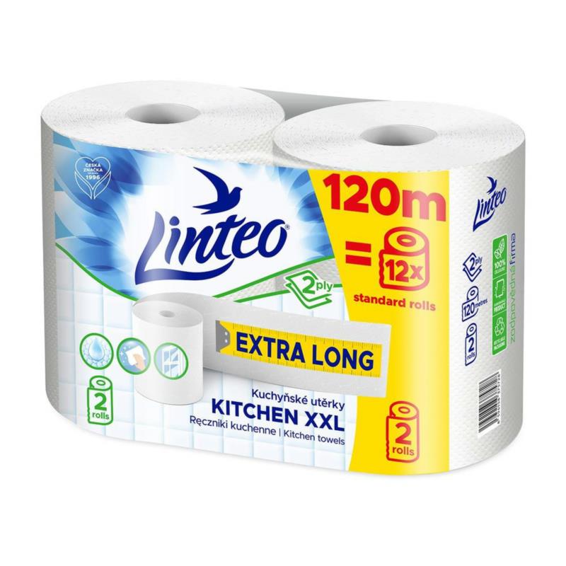 LINTEO Ręczniki papierowe celulozowe XXL 60m 2 szt. | Sklep online Galonoleje.pl