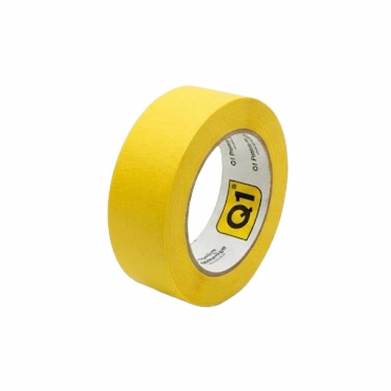 Q1 TAPES Premium Masking Tape - żółta taśma maskująca 36mm x 50m | Sklep online Galonoleje.pl