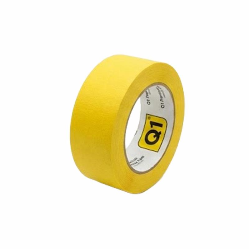 Q1 TAPES Premium Masking Tape - żółta taśma maskująca 48mm x 50m | Sklep online Galonoleje.pl