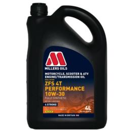 MILLERS ZFS 4T Performance 10W30 4L syntetyczny olej motocyklowy | Sklep online Galonoleje.pl