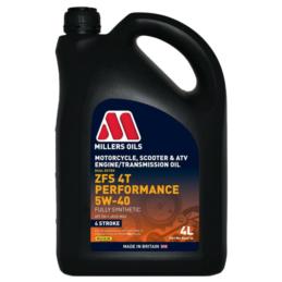 MILLERS ZFS 4T Performance 5W40 4L syntetyczny olej motocyklowy | Sklep online Galonoleje.pl