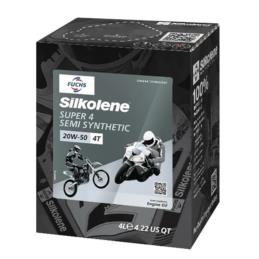 FUCHS Silkolene Super 4 20w50 4L - olej motocyklowy półsyntetyczny | Sklep online Galonoleje.pl