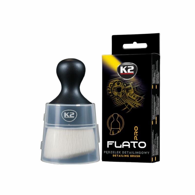 K2 FLATO PRO - kompaktowy pędzelek detailingowy z aksamitnym włosiem