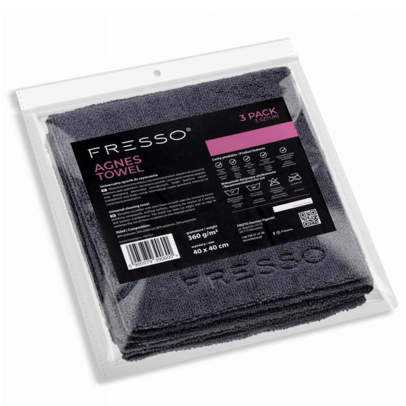 FRESSO Agnes Towel - wszechstronna mikrofibra z krótkim włosiem 360 g/m2 zestaw 3szt. | Sklep online Galonoleje.pl