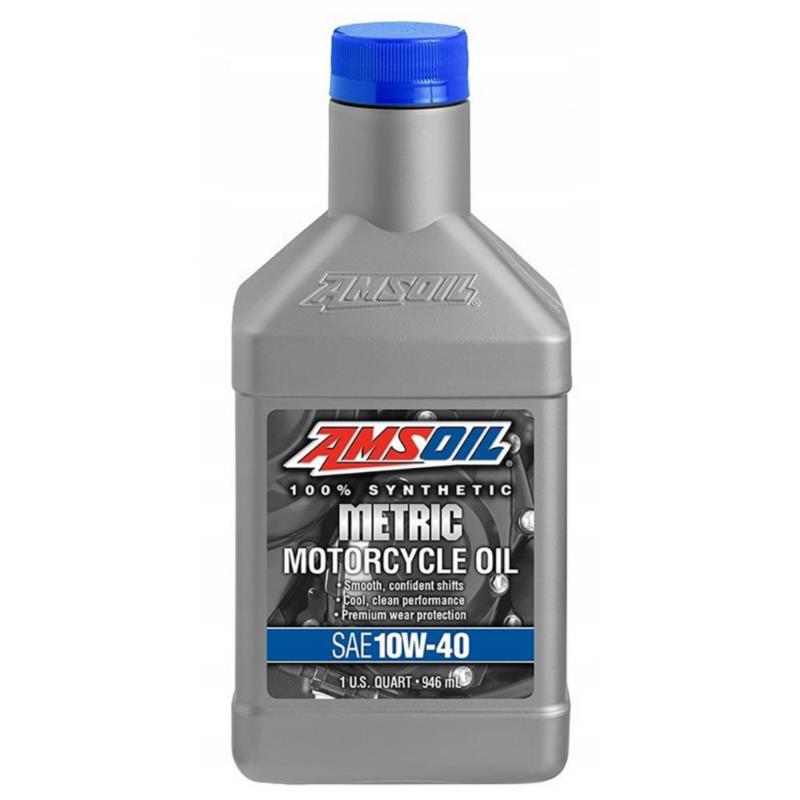 AMSOIL Metric Motorcycle Oil 10W40 946ml MCF - syntetyczny olej motocyklowy | Sklep online Galonoleje.pl