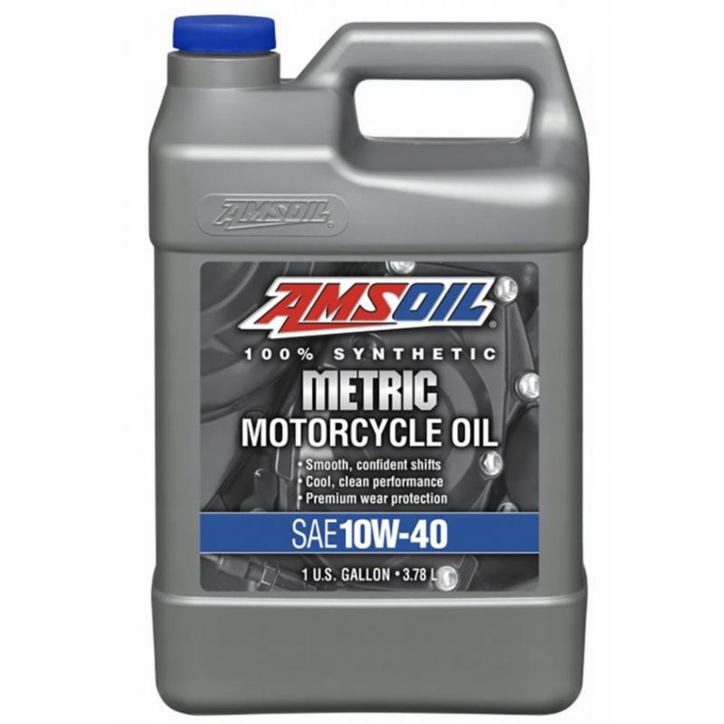AMSOIL Metric Motorcycle Oil 10W40 3,784L MCF - syntetyczny olej motocyklowy | Sklep online Galonoleje.pl