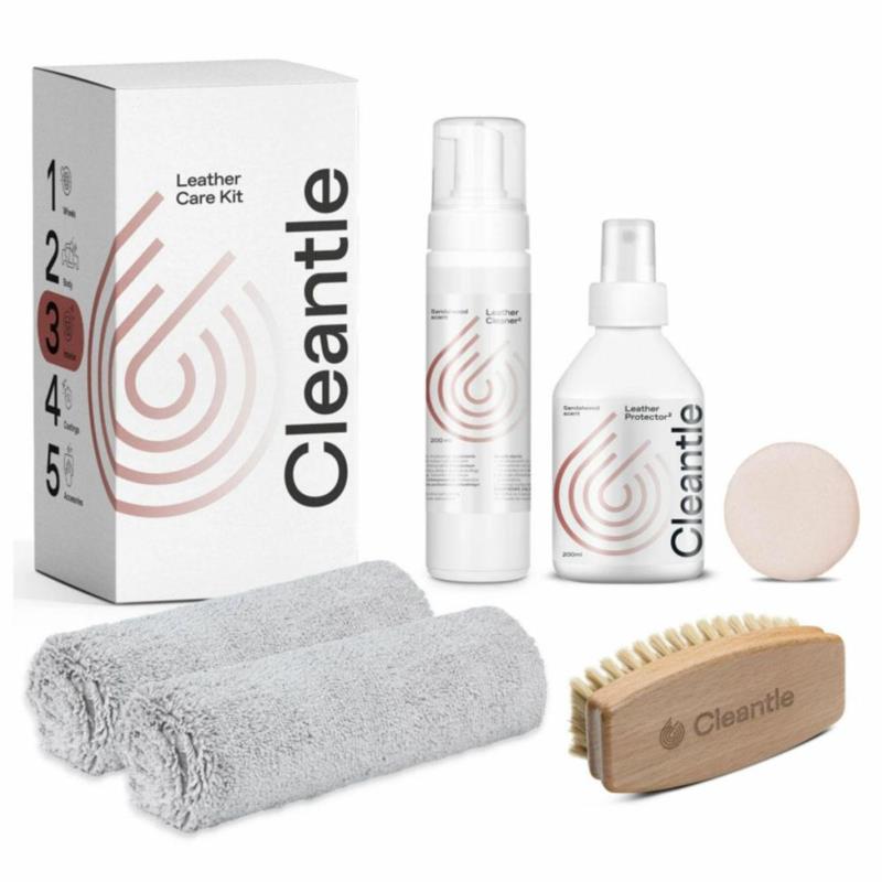 CLEANTLE Leather Kit - kompletny zestaw do czyszczenia, pielęgnacji i zabezpieczenia tapicerki skórzanej