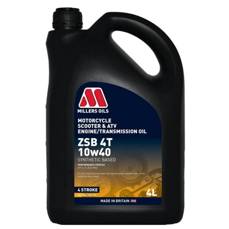 MILLERS OILS ZSB Scooter ATV 10w40 4L - półsyntetyczny olej motocyklowy (zmiana nazwy z ZSS 10w40)