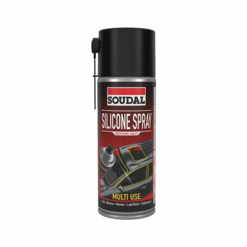 SOUDAL Silicone Spray 400ml - bezbarwny smar silikonowy aerozol