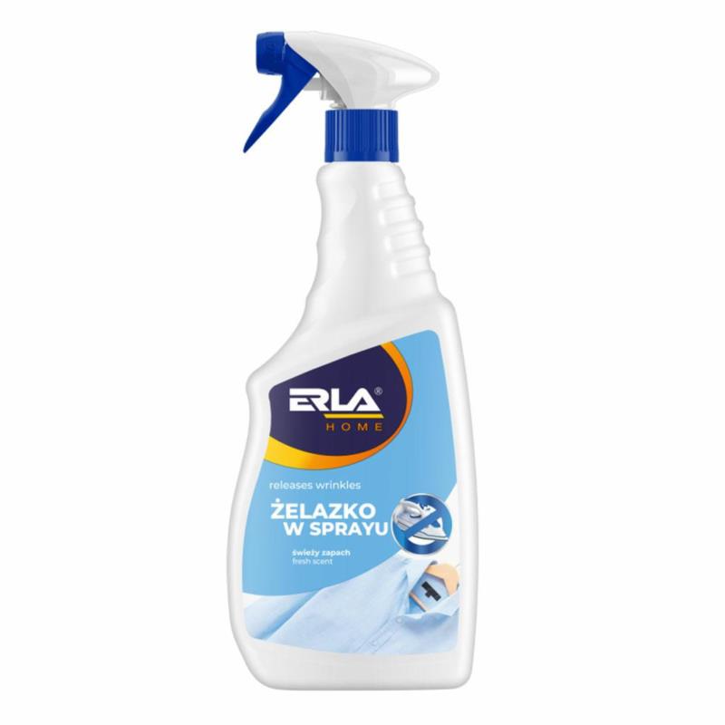 ERLA Żelazko w sprayu 750 ml - płyn wygładzający zagniecenia bez prasowania | Sklep online Galonoleje.pl