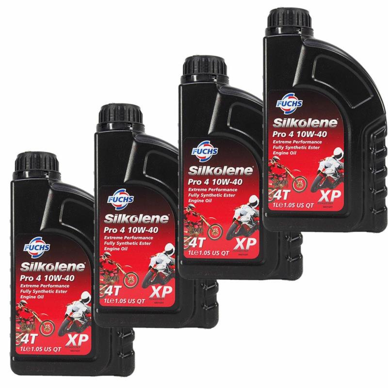 FUCHS Silkolene Pro 4 XP 10w40 4L (4 x 1L) - olej motocyklowy syntetyczny | Sklep online Galonoleje.pl