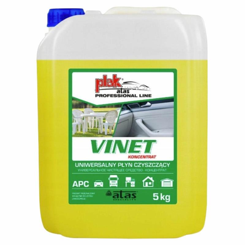 PLAK Vinet 5L - koncentrat do mycia plastików i tworzyw sztucznych