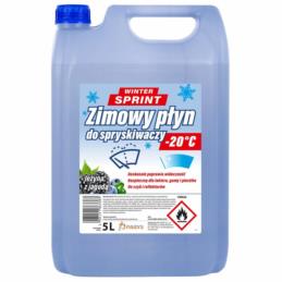 PLAK Winter Sprint Zimowy płyn do spryskiwaczy -20°C jeżyna z jagodą 5L