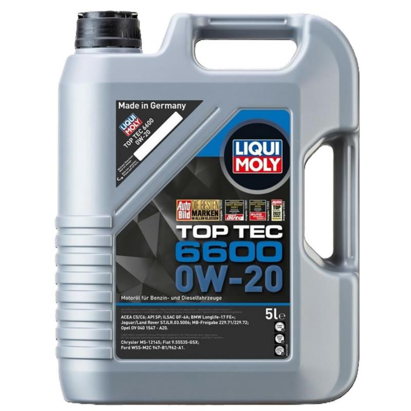 LIQUI MOLY Top Tec 6600 0w20 5L 21411 - syntetyczny olej silnikowy | Sklep online Galonoleje.pl