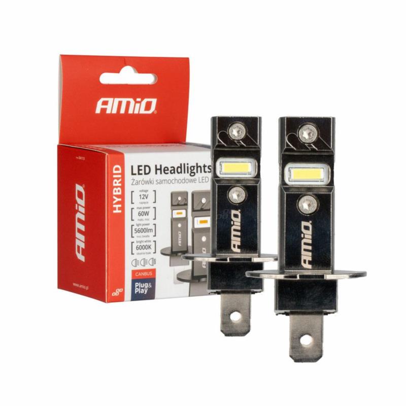 AMIO Żarówki samochodowe LED Hybrid H3 6000K 60W Canbus (AMIO-04113) | Sklep online Galonoleje.pl