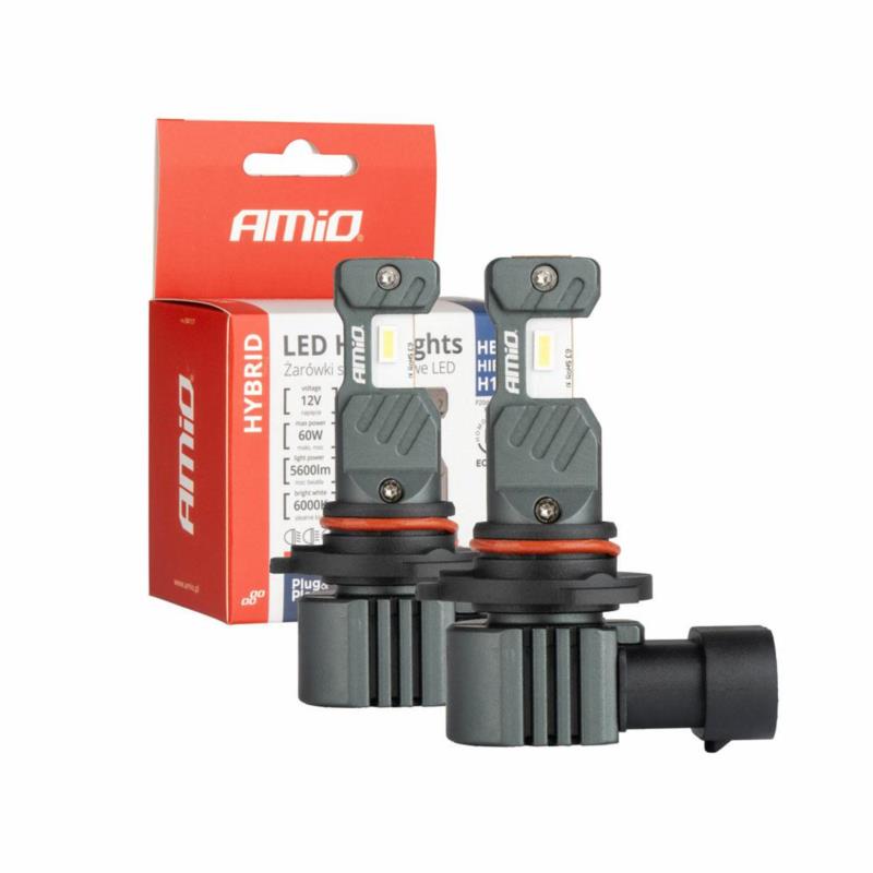 AMIO Żarówki samochodowe LED Hybrid HB3 HIR1 H10 6000K 60W Canbus (AMIO-04117) | Sklep online Galonoleje.pl