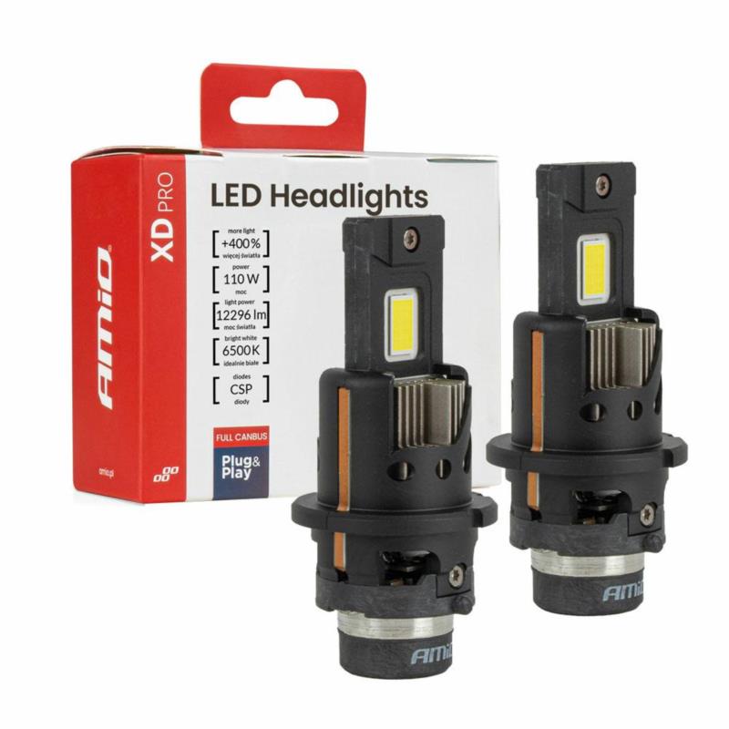 AMiO Żarówki samochodowe LED XD PRO D2S D2R FULL CANBUS AMIO-04680 | Sklep online Galonoleje.pl