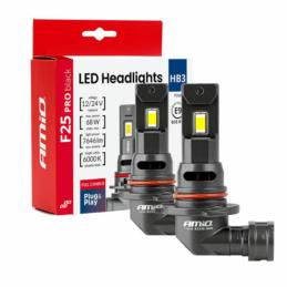 AMIO Żarówki samochodowe LED F25 PRO BLACK FULL CANBUS HB3 68W 12/24V - komplet 2 szt. | Sklep online Galonoleje.pl