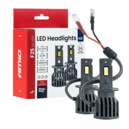 AMIO Żarówki samochodowe LED F25 SILVER FULL CANBUS H3 52W 12/24V - komplet 2 szt. | Sklep online Galonoleje.pl