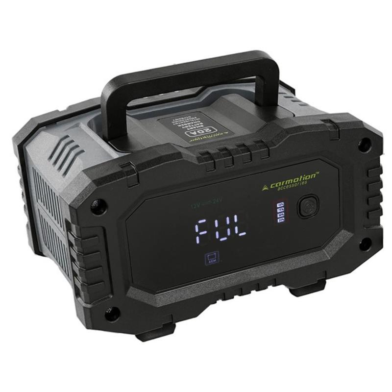 CARMOTION 58698 Prostownik cyfrowy 12V 20A 24V 10A