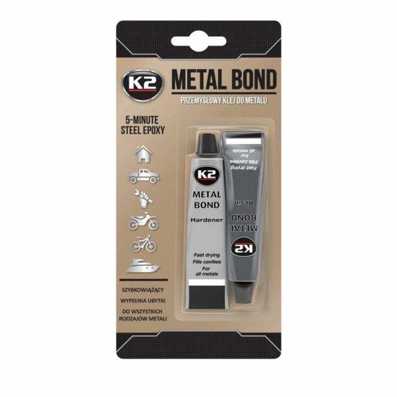 K2 Metal Bond 56,7g - dwuskładnikowy klej epoksydowy do metalu | Sklep online Galonoleje.pl